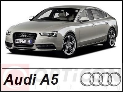 AUDI A5 Sportback - Zestaw oświetlenie kabiny LED Premium 6000K  - 16 żarówek
