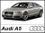 AUDI A5 Sportback - Zestaw oświetlenie kabiny LED Premium 6000K  - 16 żarówek