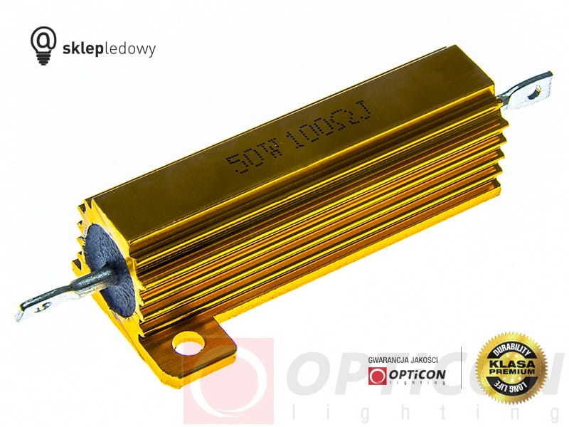  Rezystor - 50W / 100 ohm dla Żarówek Led