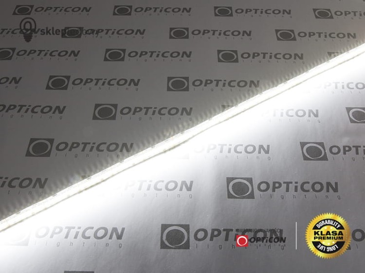 Taśma LED 12V 1200 SMD 2835 12mm IP68 19,2W/m Biały Zimny 6000K OPTICON PREMIUM