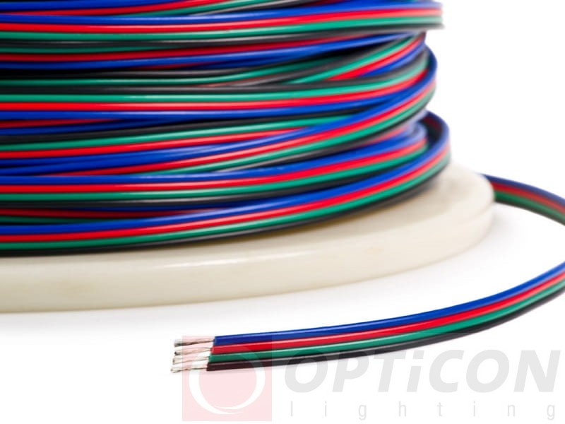  Przewód RGB 4x 0,35mm^2 - Dla Taśm Led 5050 RGB