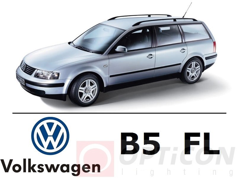 Volkswagen Passat B5 FL - Zestaw oświetlenia kabiny LED 6000K Premium - 13 żarówek