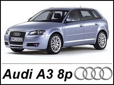 AUDI A3 8P Sportback - Zestaw oświetlenia kabiny LED Premium - 10 żarówek