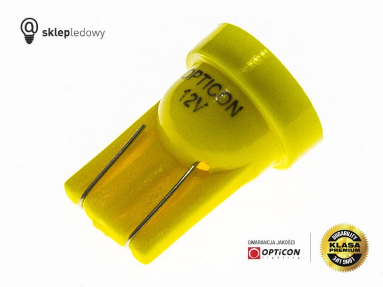 Żarówka Led W5W T10 1x SMD5050 12V Pomarańczowy OPTICON
