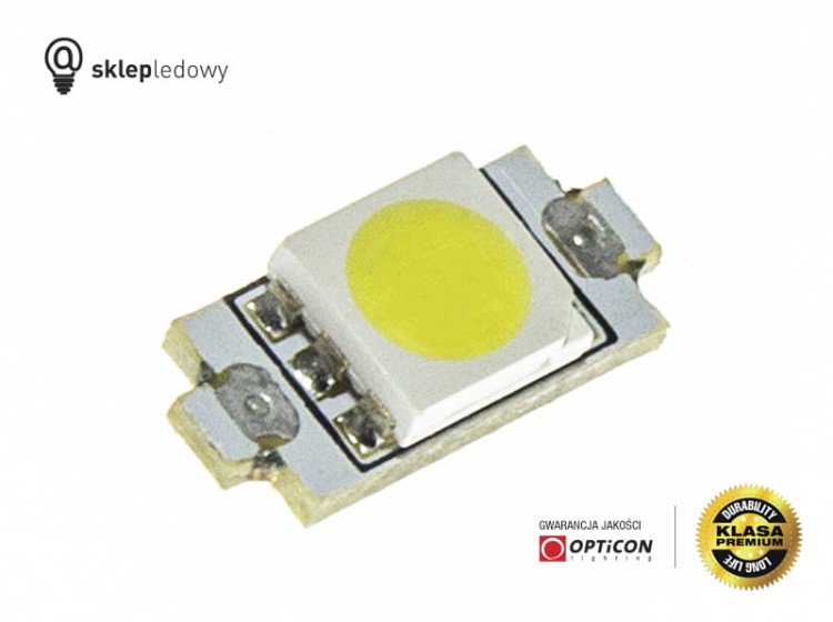Żarówka Led 5mm 1x SMD5050 12V Biały Zimny