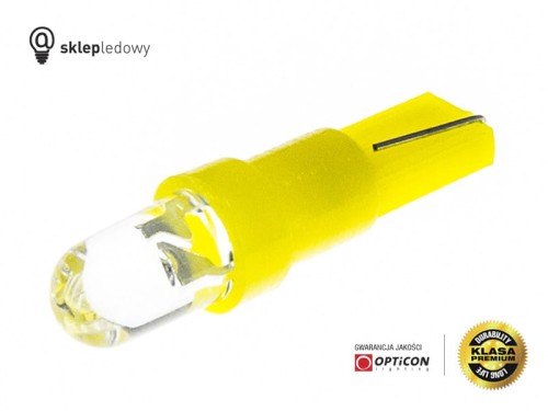 Żarówka Led T5 R5 1xDip 12V Dyfuzyjna W1,2W Pomarańczowy