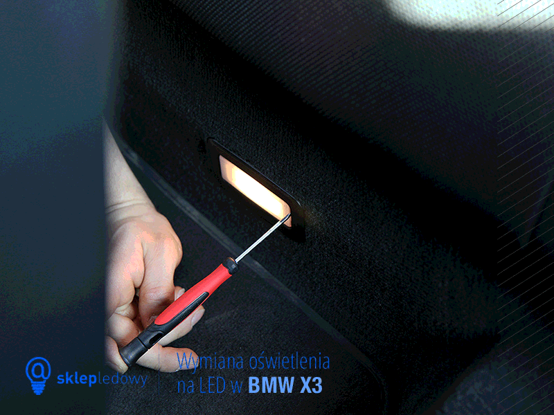 wymiana żarówki na led bmw x3 f25