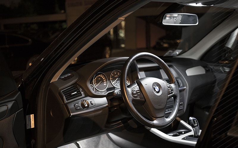 BMW zestaw oświetlenia Led lusterko podświetlenie podsufitki oświetlenie wewnętrzne Led