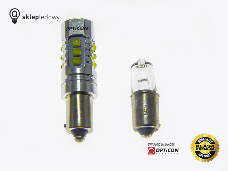Żarówki H21W Bay9s led canbus opticon