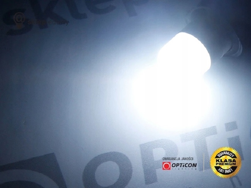 Żarówka Led P21/5W Bay15d 3D SMD3020 12V 24V Biały Zimny 6000K OPTICON PREMIUM PREMIUM
