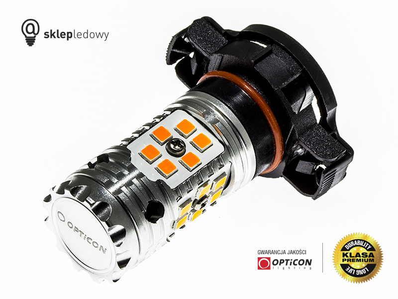 Żarówka Led PSy24W PG20/4 24W 24x SMD3030 12V Pomarańczowy OPTICON PREMIUM