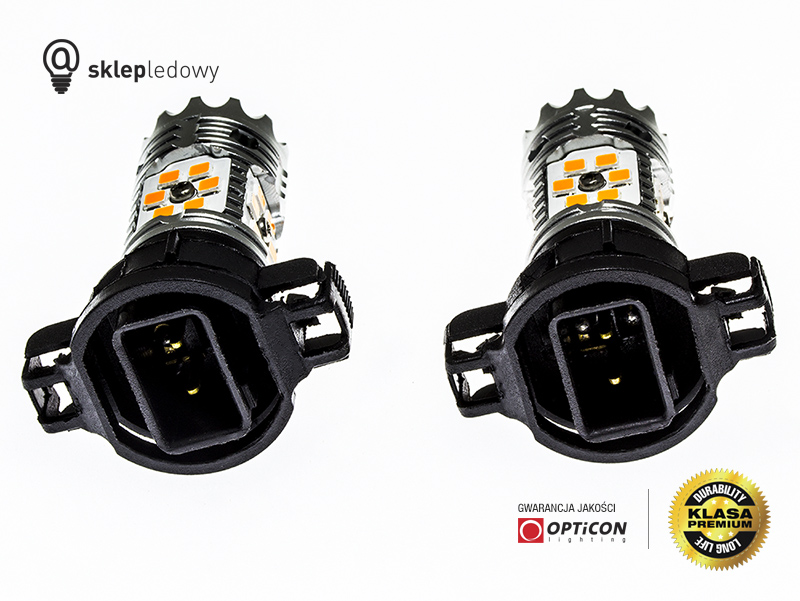 Żarówka Led PSy24W PG20/4 24W 24x SMD3030 12V Pomarańczowy OPTICON PREMIUM