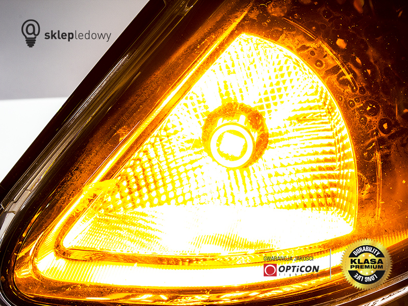 Żarówka Led PSy24W PG20/4 24W 24x SMD3030 12V Pomarańczowy OPTICON PREMIUM