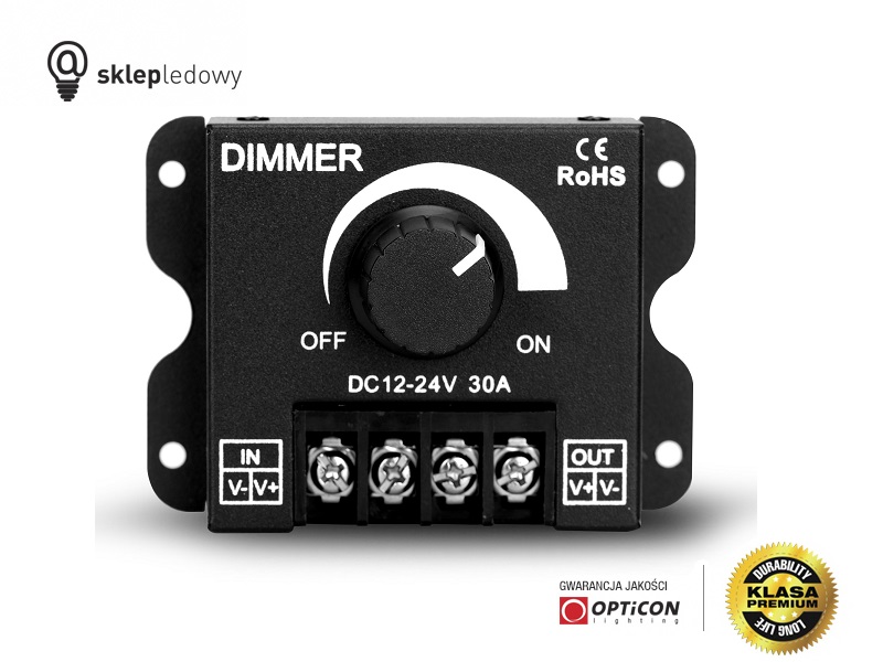 Ściemniacz Dimmer do taśm led 12V 24V