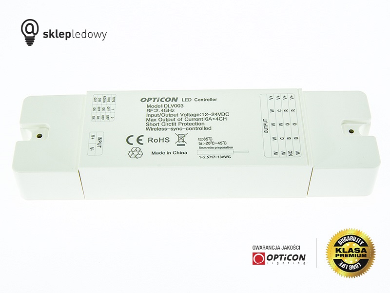 Sterownik OPTICON MULTI Strefowy 24A 12V / 24V DC 2,4G