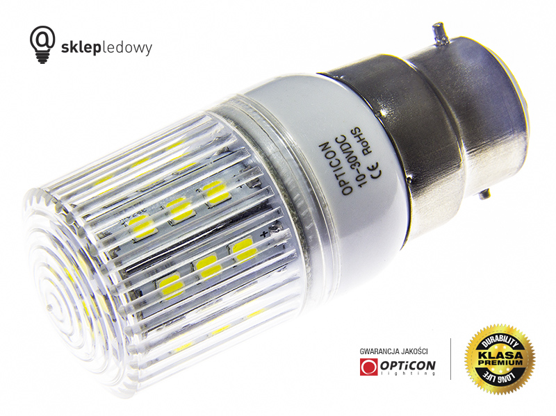  Żarówka  B22 10-30V DC 360st Led Marine 12V 24V