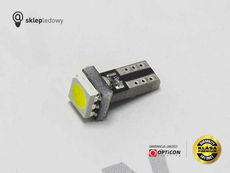 Żarówka Led T5 R5 1x SMD5050 12V W1,2W Biały Zimny