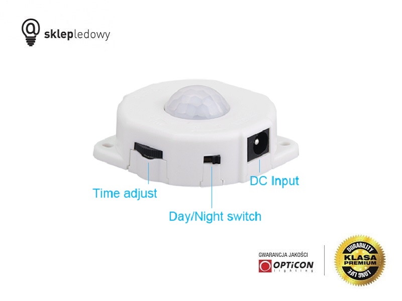 Włącznik Czujnik Ruchu LED 6A 12V / 24V DC Włącznik Czujnik Ruchu LED 5A 12V / 24V DC