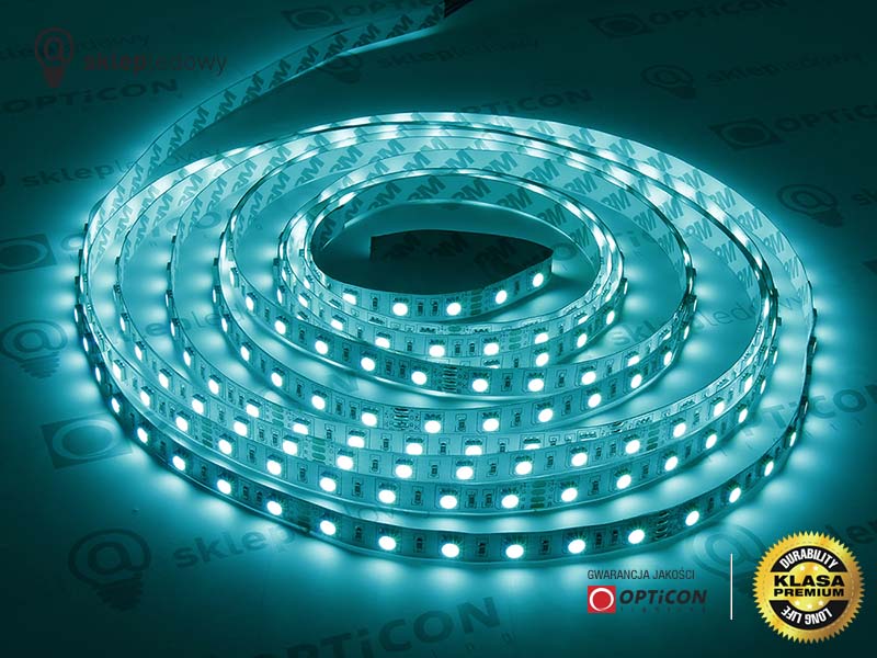 Taśma LED 5V DC 240x SMD 5050 10mm IP20 9,6W Wielokolorowa RGB OPTICON PREMIUM