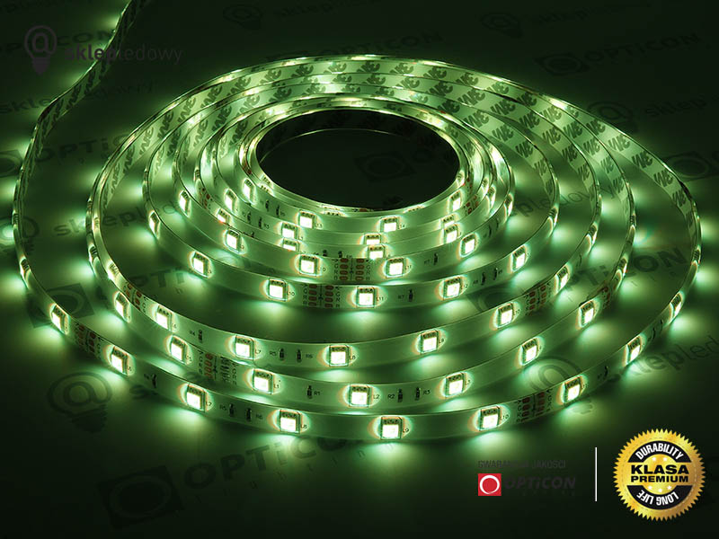 Taśma 24V LED 150x SMD 5050 10mm IP65 7,2W RGB - 1 metr