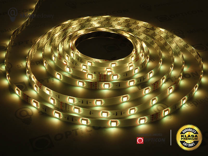 Taśma 24V LED 150x SMD 5050 10mm IP65 7,2W RGB - 1 metr