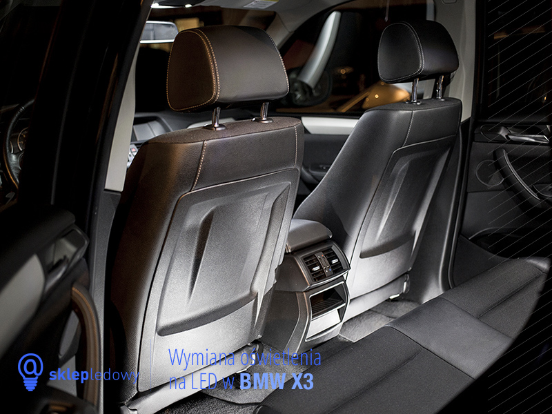 BMW x5 e70 zestaw oświetlenia Led lusterko podświetlenie podsufitki oświetlenie wewnętrzne Led
