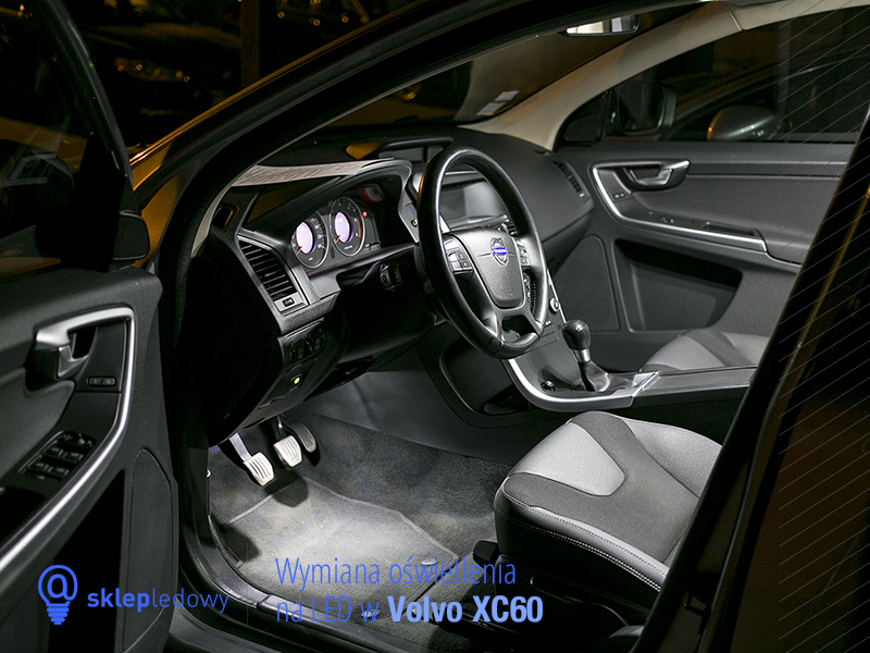 Volvo XC60 zestaw oświetlenia Led lusterko podświetlenie podsufitki oświetlenie wewnętrzne Led