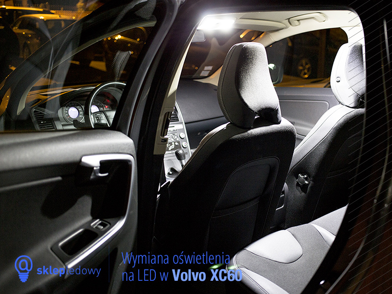Volvo XC60 zestaw oświetlenia Led lusterko podświetlenie podsufitki oświetlenie wewnętrzne Led