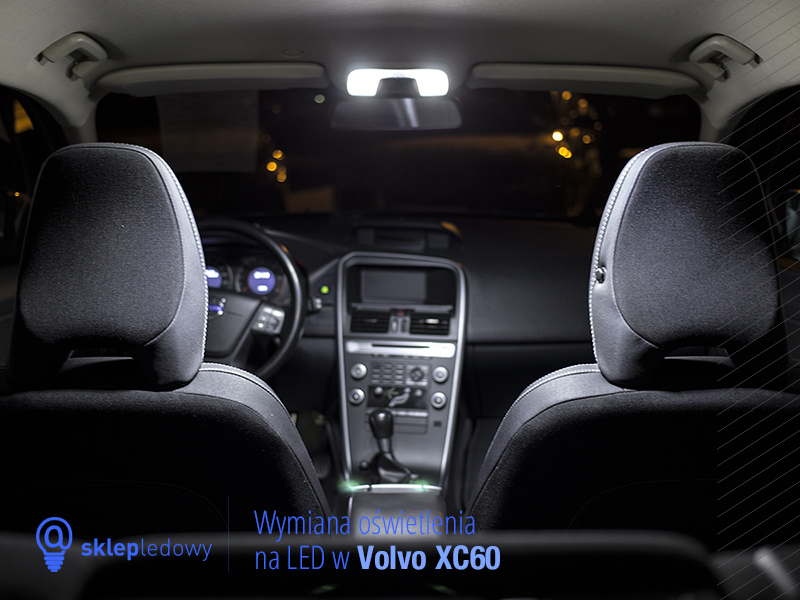 Volvo XC60 zestaw oświetlenia Led lusterko podświetlenie podsufitki oświetlenie wewnętrzne Led