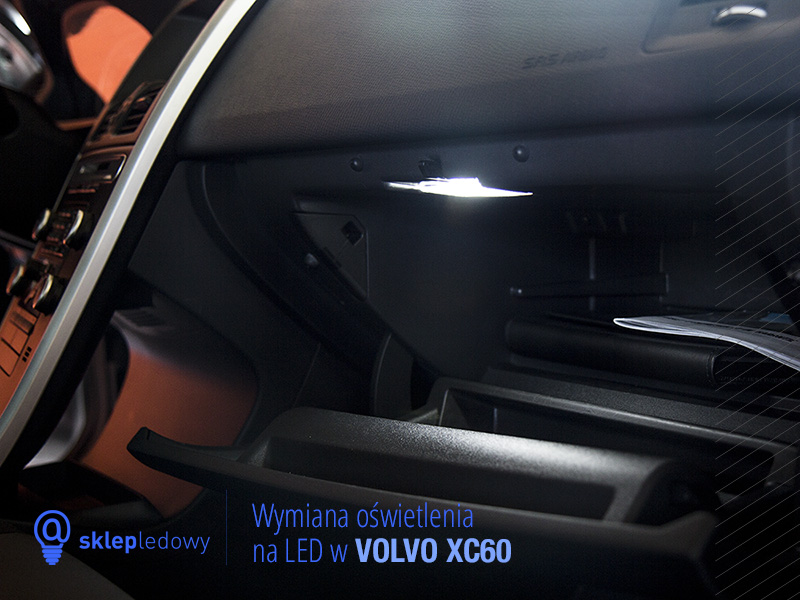 Volvo XC60 zestaw oświetlenia Led lusterko podświetlenie podsufitki oświetlenie wewnętrzne Led