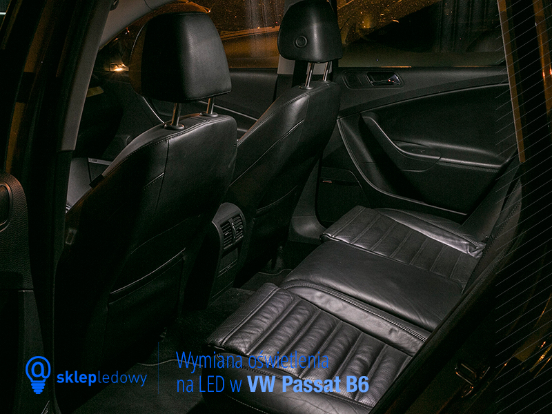 VW Passat B6 zestaw oświetlenia Led lusterko podświetlenie podsufitki oświetlenie wewnętrzne Led