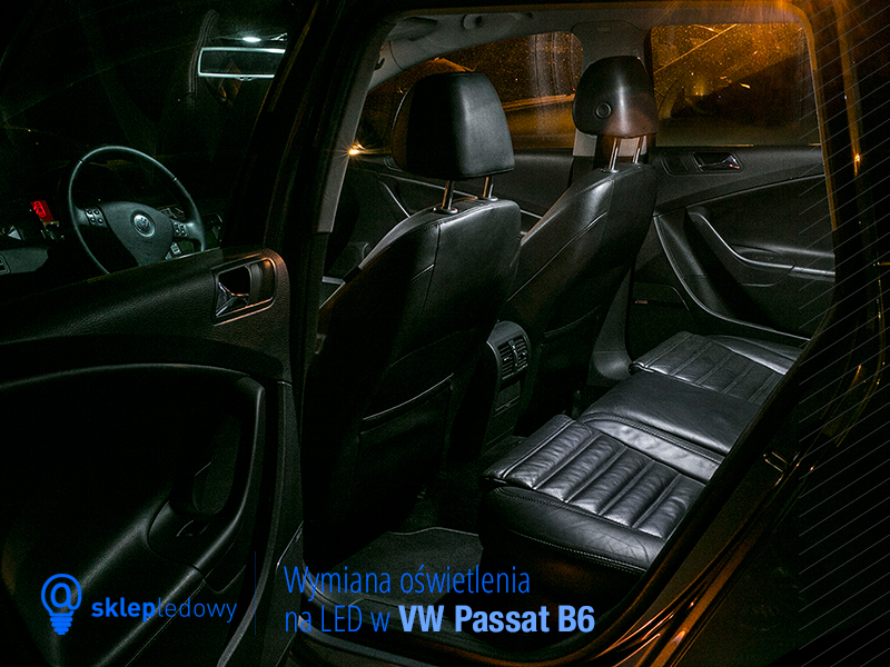 BVW Passat B6 zestaw oświetlenia Led lusterko podświetlenie podsufitki oświetlenie wewnętrzne Led