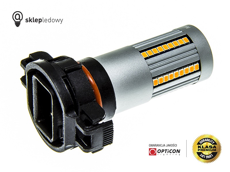 Żarówka Led PSy24W PG20/4 24W 24x SMD3030 12V Pomarańczowy OPTICON PREMIUM