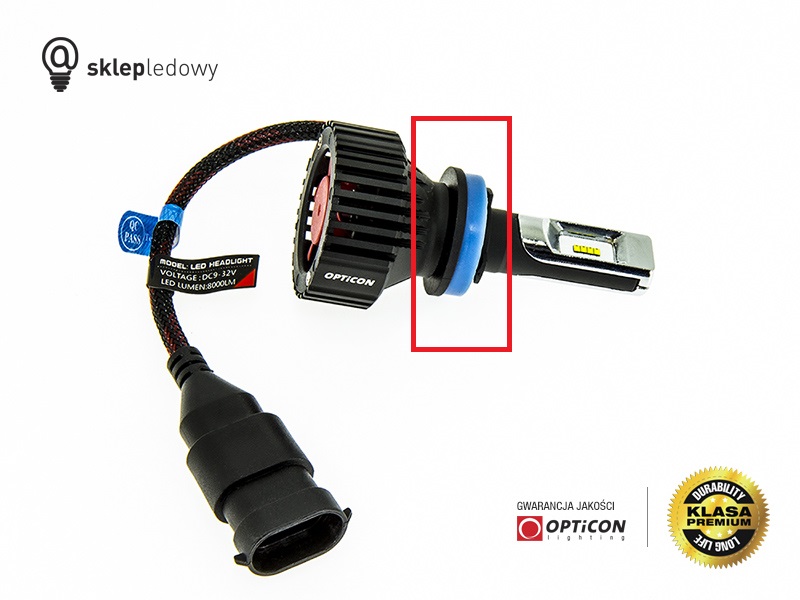 Światła LED - Adapter żarówki H8 / H11