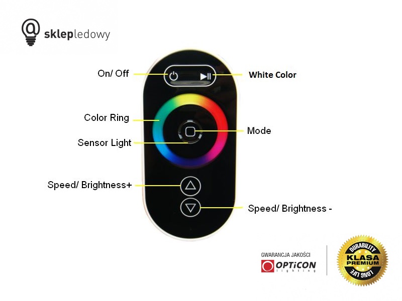 Pilot OPTICON MONO jednostrefowy Radiowy 2,4G