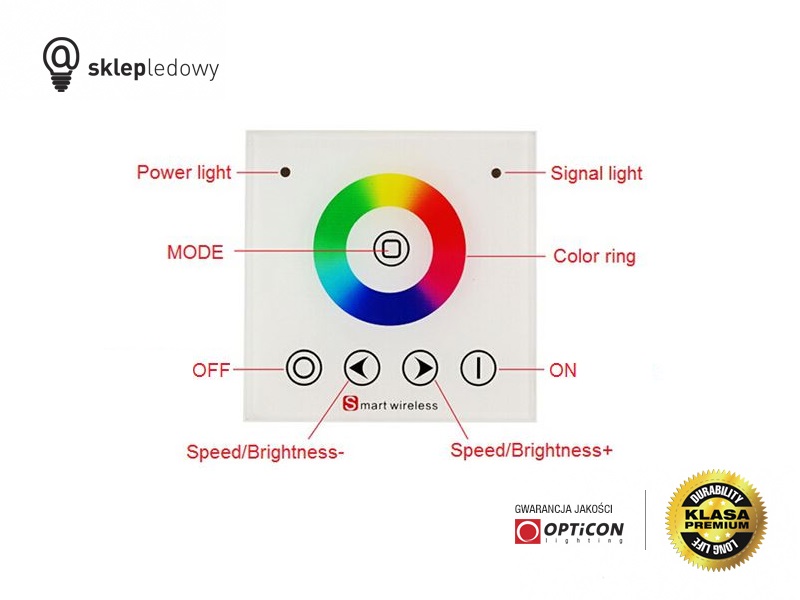 Panel OPTICON MONO jednostrefowy Radiowy 2,4G