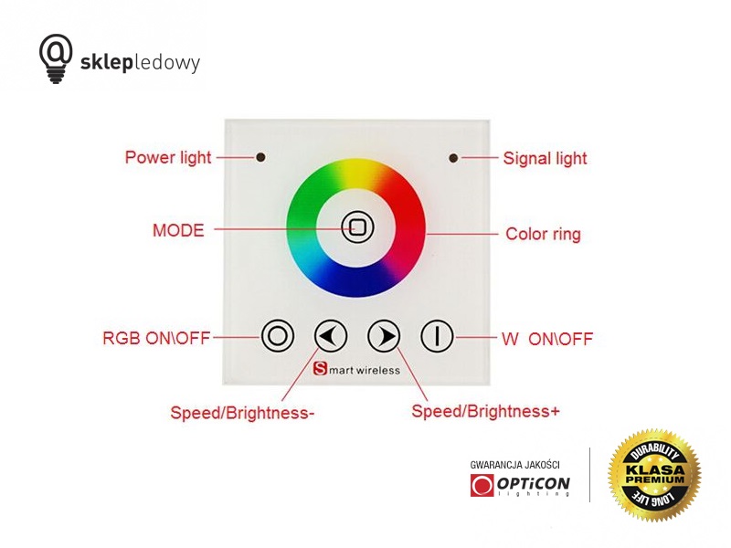Panel OPTICON MONO jednostrefowy Radiowy 2,4G