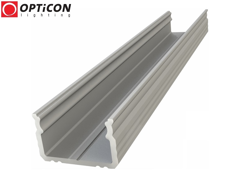 Profil LED S2 Srebrny aluminium anodowane - 1 metr Profil LED S2 Srebrny aluminium anodowane - 1 metr