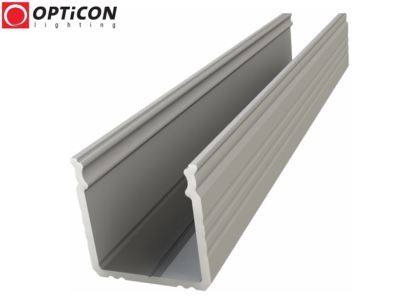 Profil LED S1 Srebrny aluminium anodowane - 1 metr Profil LED S1 Srebrny aluminium anodowane - 1 metr