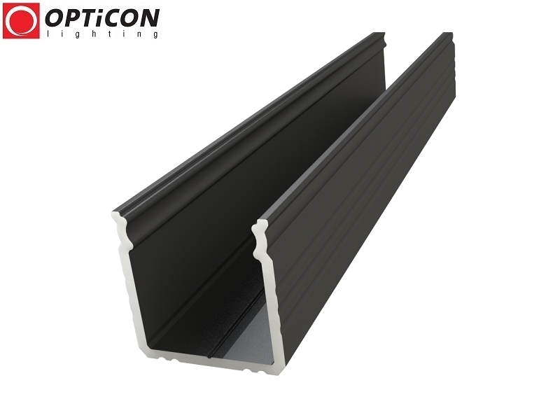 Profil LED S1 Srebrny aluminium anodowane - 1 metr Profil LED S1 Srebrny aluminium anodowane - 1 metr