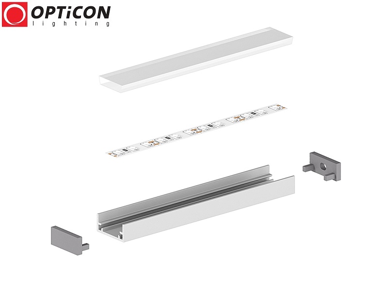 Profil LED P11 Srebrny aluminium anodowane - 1 metr Profil LED P11 Srebrny aluminium anodowane - 1 metr