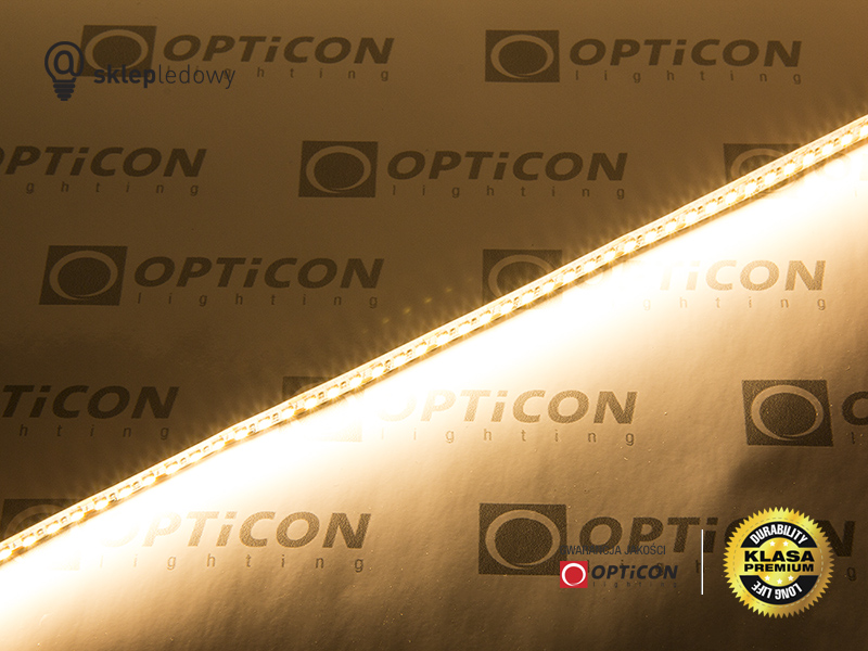 Taśma LED 12V 900 SMD 2835 10mm IP20 14,4W/m Biały Ciepły 2700K OPTICON PREMIUM