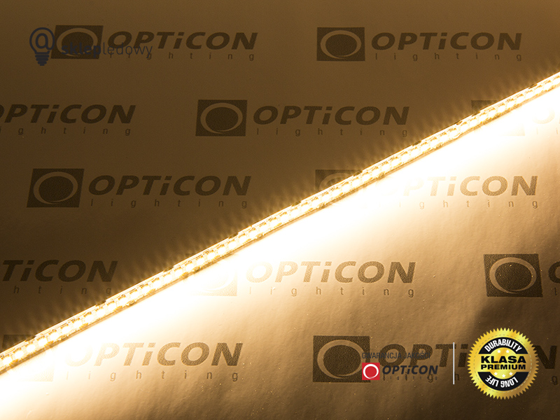 Taśma LED 12V 900 SMD 2835 10mm IP20 14,4W/m Biały Ciepły 2700K OPTICON PREMIUM