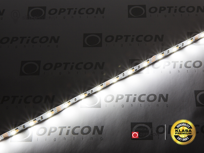 Taśma LED 12V 600 SMD 2835 8mm IP20 9,6W/m Multiwhite CCT OPTICON PREMIUM