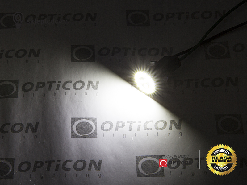 Żarówka Led R5W Ba15s 5x SMD5050 12V 24V DC Biały Zimny OPTICON PREMIUM