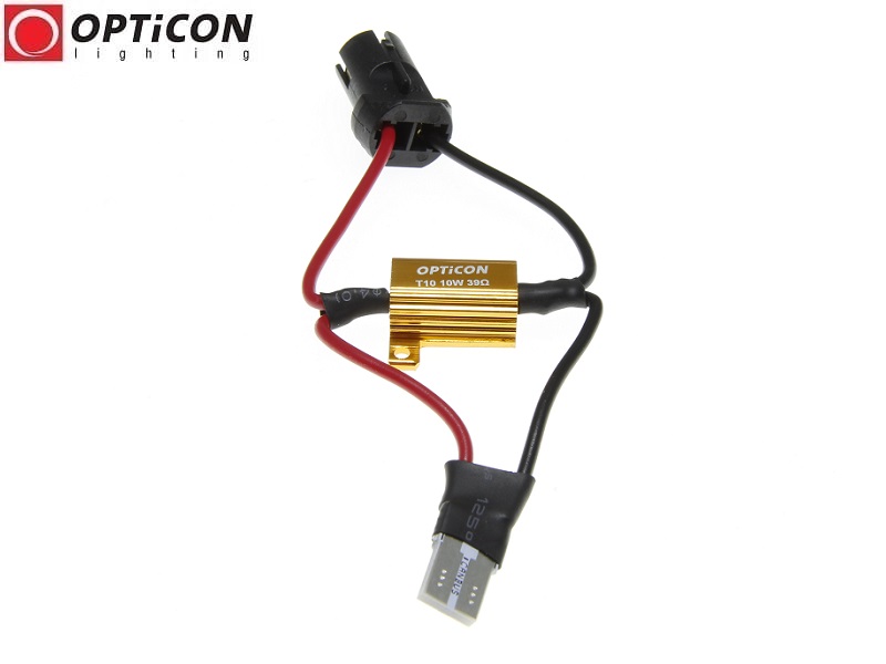 Filtr Canbus W5W T10 12V - Rezystor 10W 39 ohm z konektoremi 