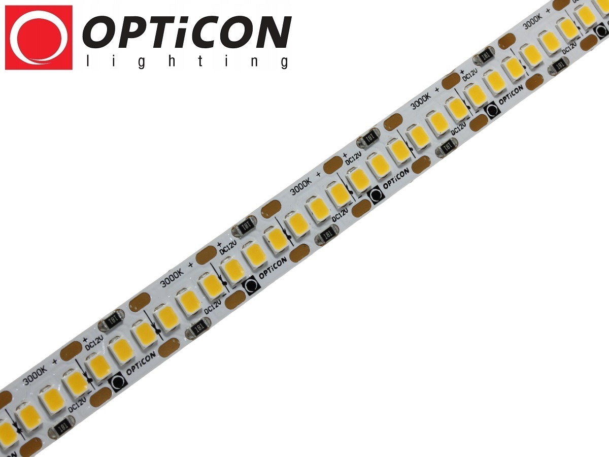Taśma LED 12V 1200 SMD 2835 10mm IP20 19,2W/m Biały Ciepły 2700K OPTICON PREMIUM
