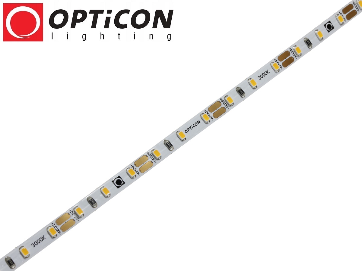 Taśma LED 12V 600 SMD 2835 8mm IP20 9,6W/m Biały Ciepły 2700K OPTICON PREMIUM