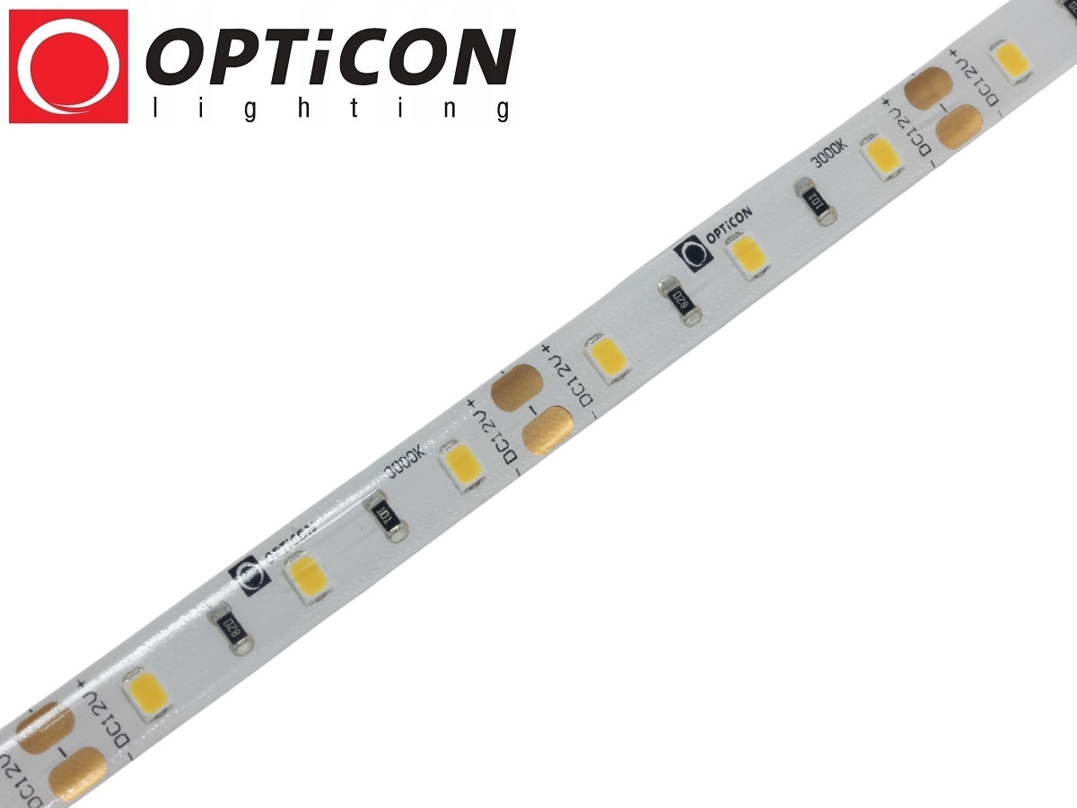 Taśma LED 12V 300 SMD 2835 8mm IP20 4,8W/m Biały Ciepły 2700K OPTICON PREMIUM