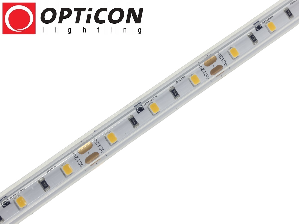 Taśma LED 12V 300 SMD 2835 10mm IP68 4,8W/m Biały Ciepły 2700K OPTICON PREMIUM